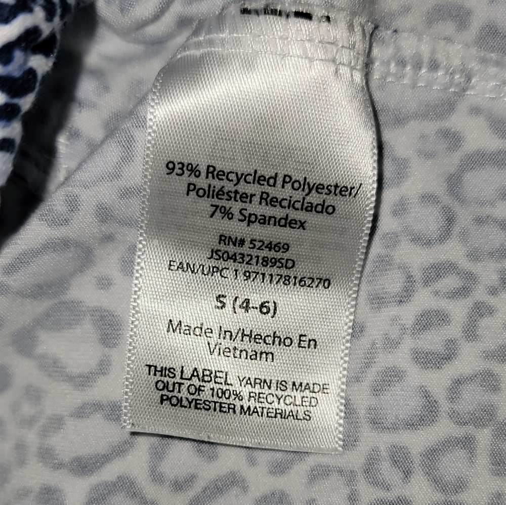 Joyspun Blue Leopard Cropped Pajama Set - Picture 9 of 9